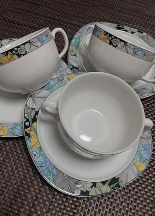 Порцелянові пари для бульйону баварія, німеччина.