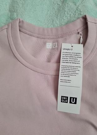 Жіноча брендова футболка uniqlo pink