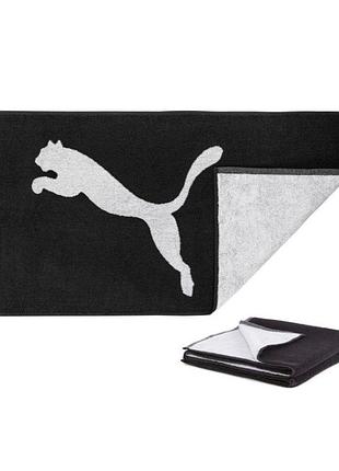 Рушник puma team towel large (70 x 140 cм) black/white