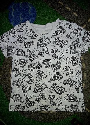 Футболка с тракторами