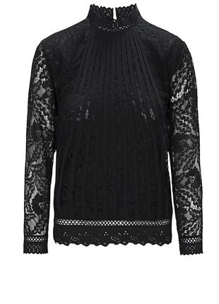 Кружевная чёрная блуза dry lake