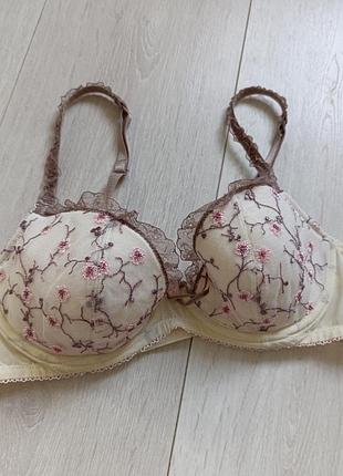 Бюстгальтер ажурный бюст кружевной лиф кружевый m&s 36b 80b 75c