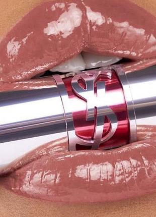 Розкішний зволожуючий блиск для губ yves saint laurent ysl loveshine candy glaze 15 showcasting nude