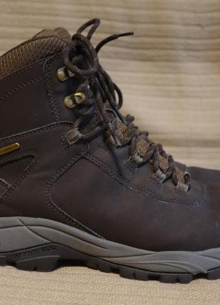 Темно-коричневые комбинированные трекинговые ботинки merrell vego mid leather waterproof  44 р.