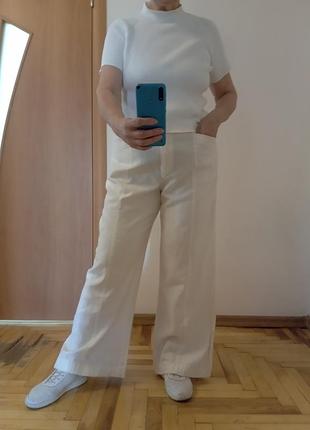 Великолепные белые брюки с карманами размер 18