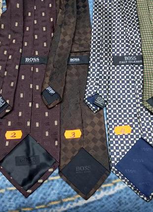Галстуки шелковые hugo boss классические винтажные 6