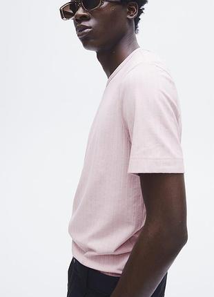 S / xl h&m нова фірмова чоловіча футболка в рубчик