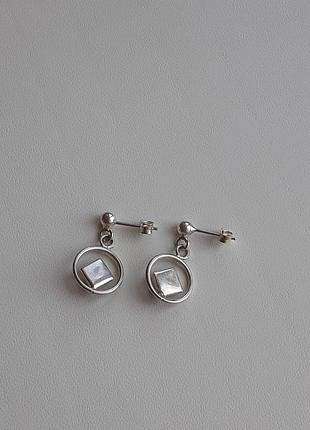 Серебряные серьги3 фото