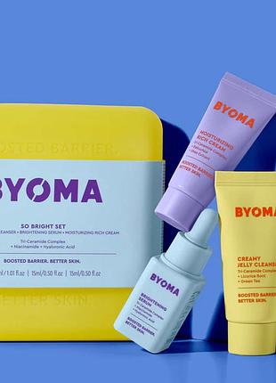 Набір бестселерів для обличчя byoma brightening kit