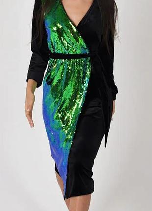 Шикарное платье паетки chichme
