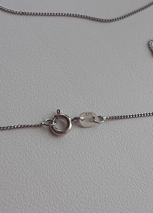 Цепочка из белого золота 375 пробы4 фото