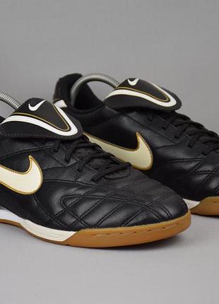Nike timempo natural iii футзалки бампы кроссовки для зала мужские кожаные кожаные оригинал 41 р/26 см