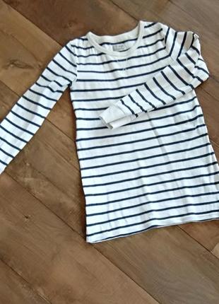 Кофта реглан лонгслив футболка с длинным рукавом тельняшка полоска next 11-12л 146см