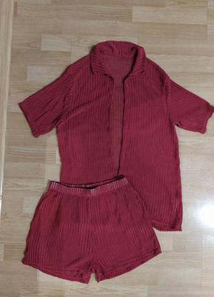 Стильний літній костюм, жіночий, оригінал, 
shein, size m