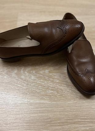 Коричневі лофери massimo dutti