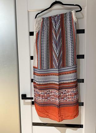 Літній льняний сарафан з орнаментом