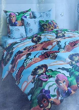Подростковый комплект постельного белья,brawn star's