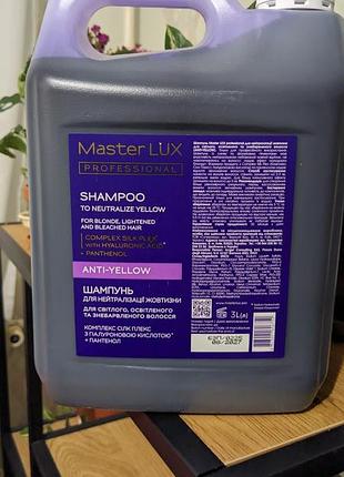 Шампунь разпил master lux anti yellow