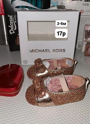 Новые туфельки пинетки балетки michael kors 17p для девочки