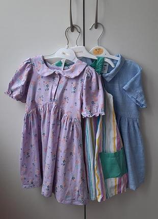 Платье, платье для девочки 3-4 года 3 шт