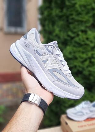 Гарні чоловічі кроссівки. new balance 990v6. (світло сірі).