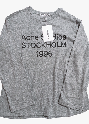 Стильний лонгслів acne studios органічна бавовна