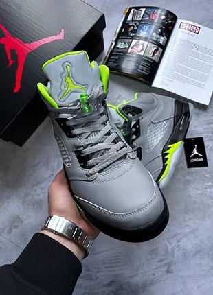 ✨ jordan 5 retro green bean grey  🔘4 фото