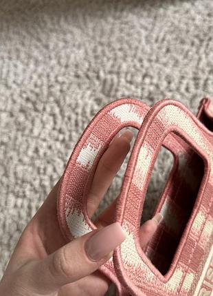 Christian dior базова маленька розова сумка Never Toploader lady dior номерна оригінал7 фото