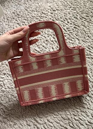 Christian dior базова маленька розова сумка Never Toploader lady dior номерна оригінал5 фото