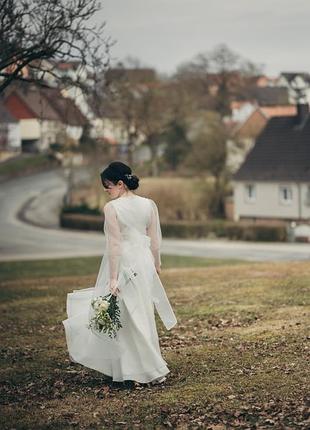 Платье выпускное вечернее свадебное на роспись s m