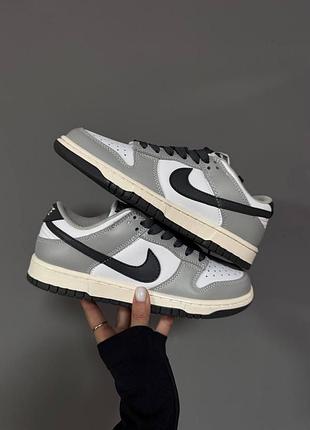 Кроссовки nike sb dunk grey dark swoosh premium