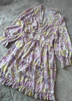 Сукня плаття рюши квіти сарафан