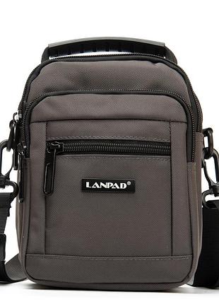 Сумка чоловіча планшет нейлон lanpad 82065 grey