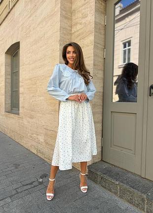 Блуза жіноча блакитна