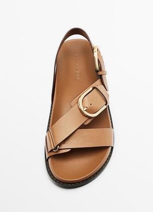 Розкішні шкіряні босоніжки/сандалі massimo dutti з лімітованої колекції.