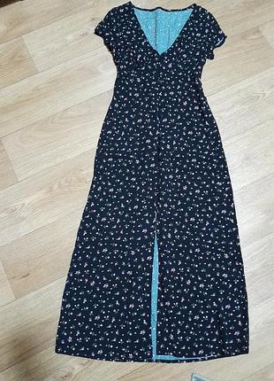 Платье длинное с разрезом весна лето