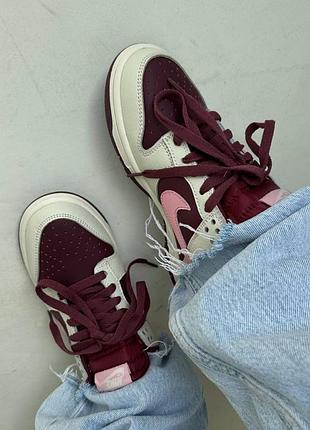 Кросівки nike sb low « burgundy / cream » premium