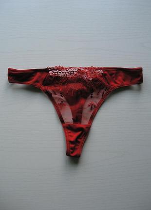 Кружевные трусики стринги chantelle размер м