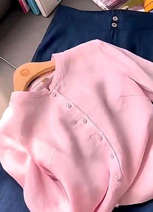 Костюм лляний сорочка/штани 
шиани рожеві, білі, беж, джинс 
 рубашка  рожева, помаранч, біла