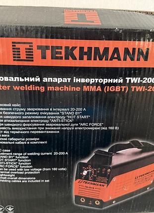 Сварочный инвертор tekhmann twi-200 b