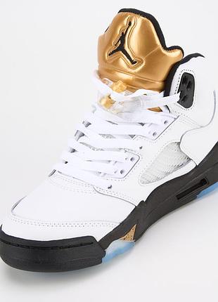 Nike air jordan 5 retro olympic white