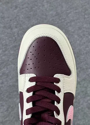 Кросівки найк данк низьки бургундія Green nike sb dunk low burgundy8 фото