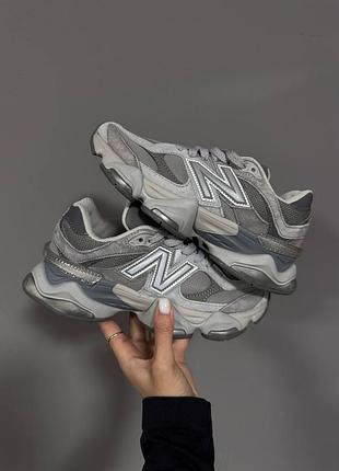 Кроссовки new balance 9060 silver grey