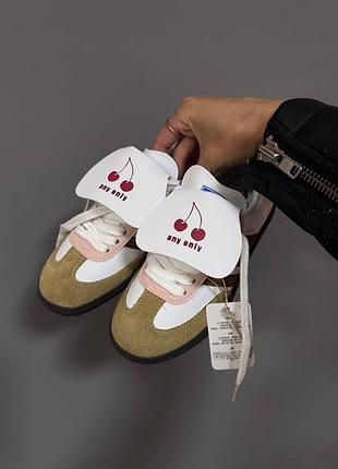 Кросівки adidas samba og white cherry brown