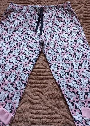 Штани/штаны домашні/піжамні з принтом міккі primark. розмір 2хл.