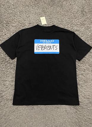 Футболка vetements чоловіча з принтом оверсайз made in portugal