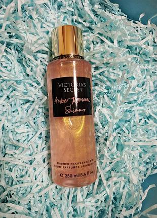 Спрей мист для тела victoria's secret ambra romance shimmer