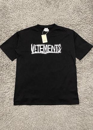 Футболка vetements чоловіча з принтом оверсайз made in portugal