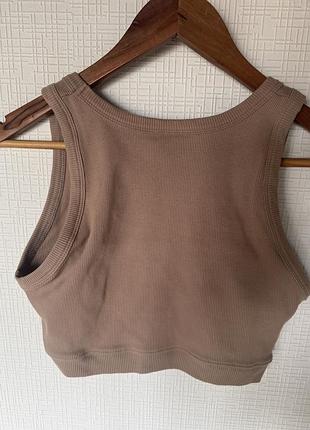Коричневий топ goldi