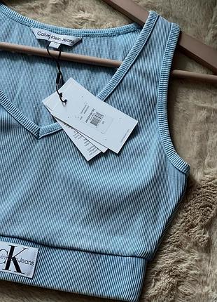 Calvin klein топ у рубчик, оригінал дуже гарний колір